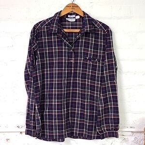 RARE 1970s Vintage Levi's Plaid Shirt Size 14